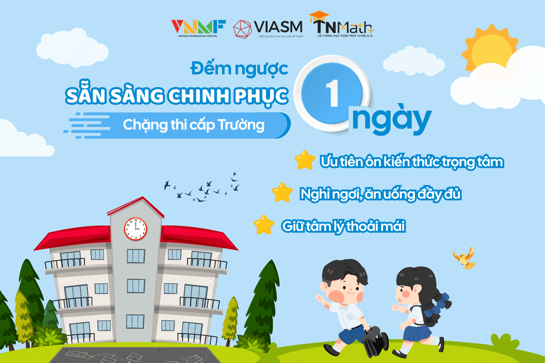 Đếm ngược 1 ngày đến chặng 3 - Thử thách (cấp Trường)