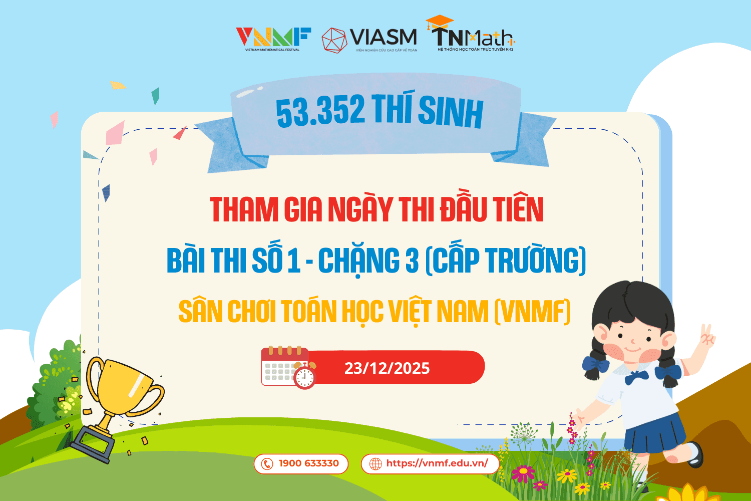 Chúc mừng 53.352 thí sinh hoàn thành Bài thi số 1 – Chặng 3 (cấp Trường) ngày đầu tiên