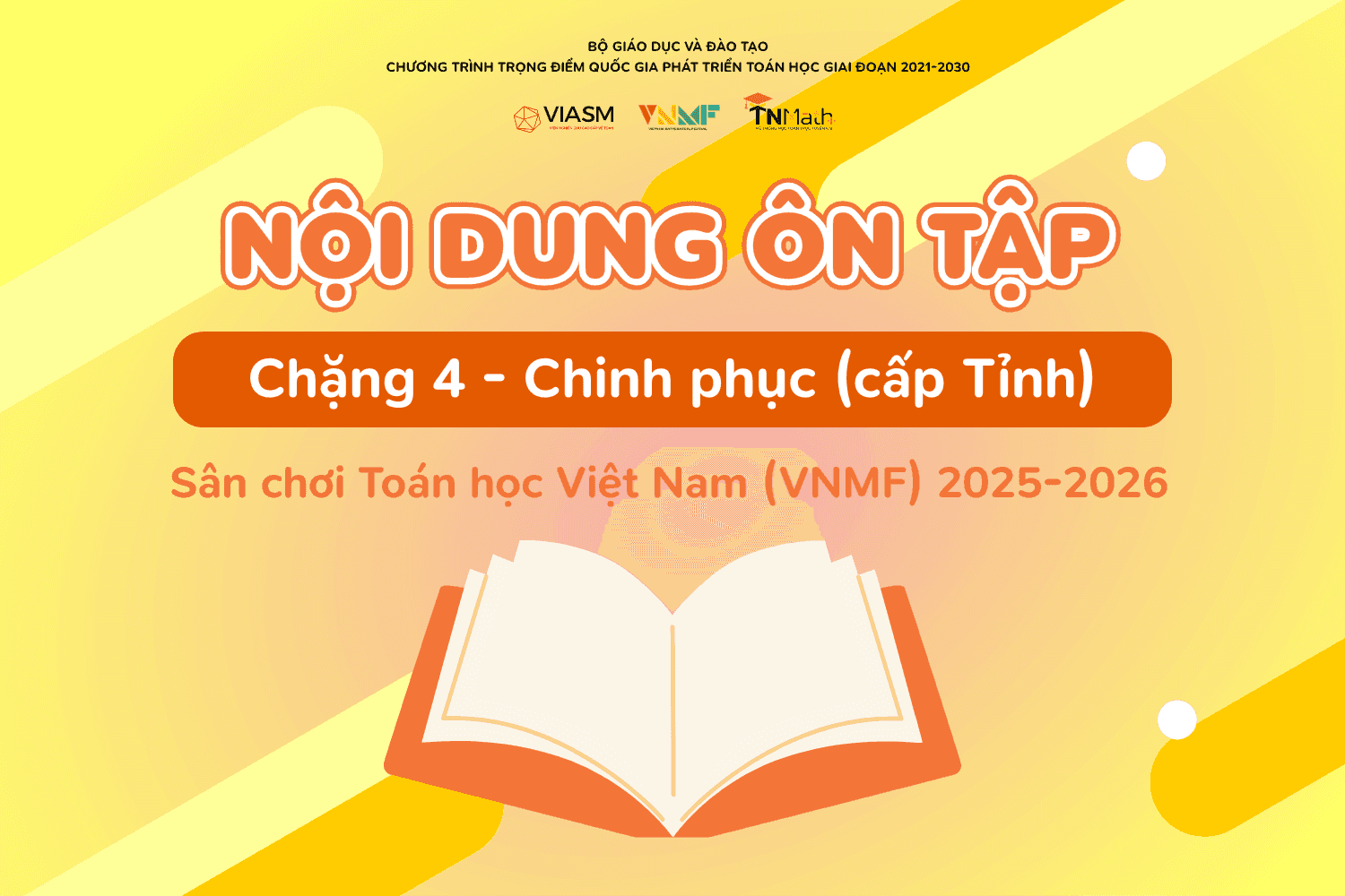 Nội dung ôn tập Chặng 4 - Chinh phục (cấp Tỉnh) - Sân chơi Toán học Việt Nam (VNMF) 2025-2026