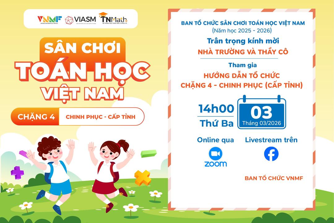 Thư mời tham dự buổi hướng dẫn tổ chức Chặng 4 - Chinh phục (cấp Tỉnh) năm học 2025-2026