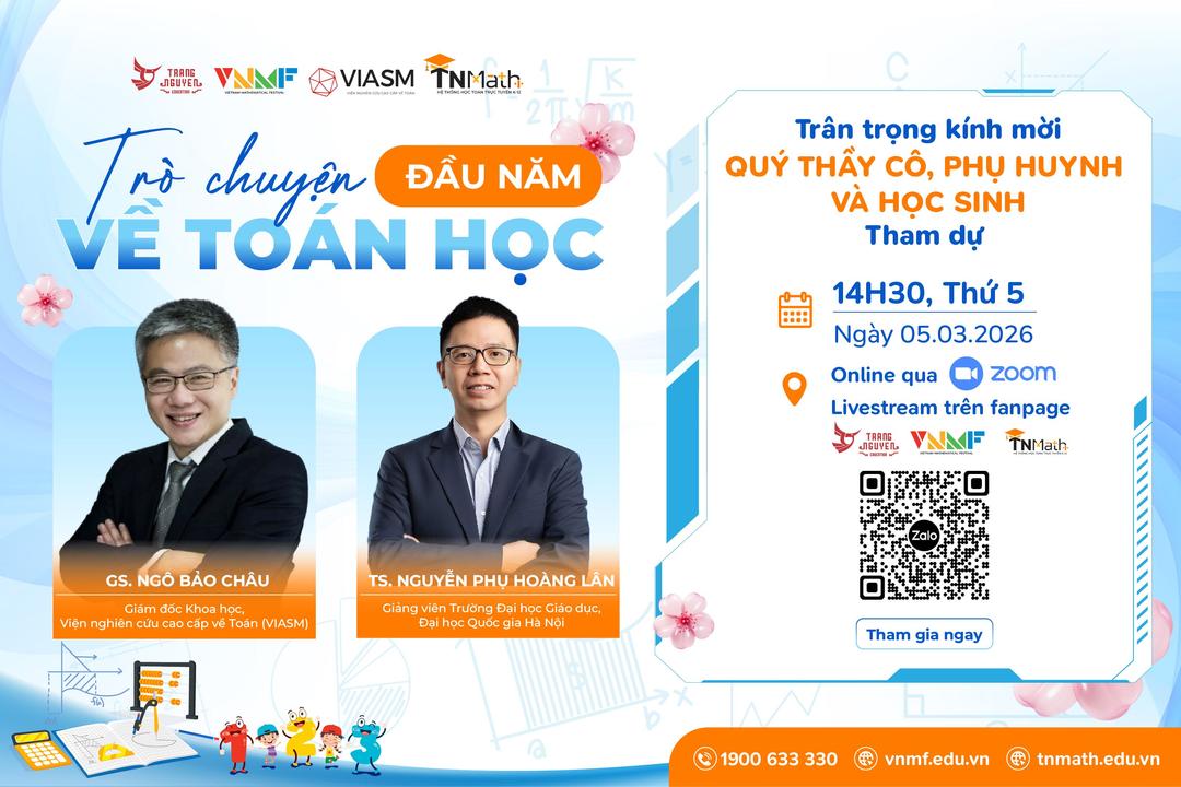 Thư mời tham dự Talkshow: Trò chuyện đầu năm về Toán học